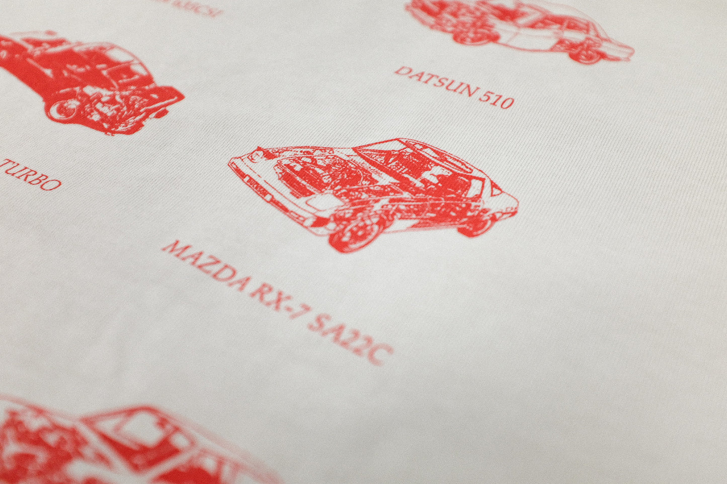 Owner's Manual Heavy Tee | Ivory & Sunrise Red