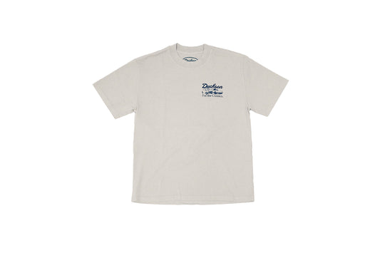 Workshop Heavy Tee | Ivory & Dark Blue